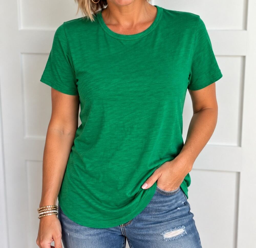 Wilt Baby Fit Shruken Short Sleeve T Shirt Womens size M